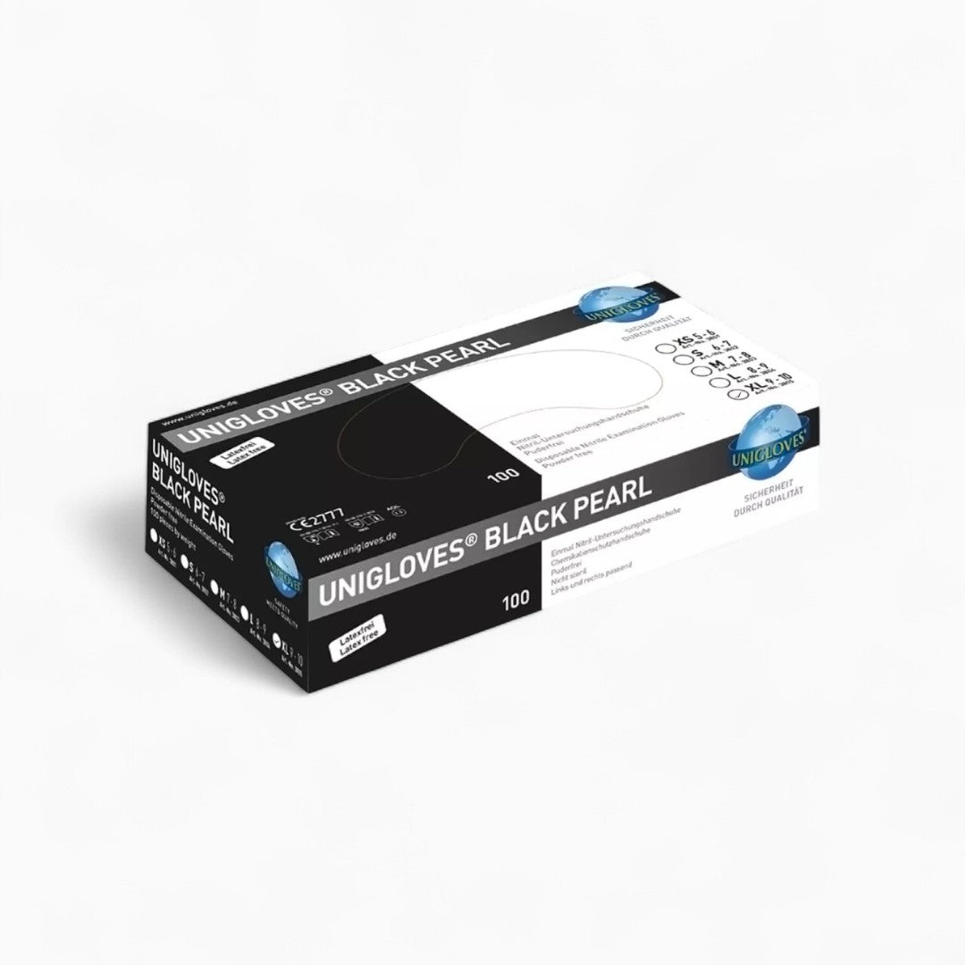 Unigloves BLACK PEARL Nitrilhandschuhe schwarz XL, 100 Stk.
