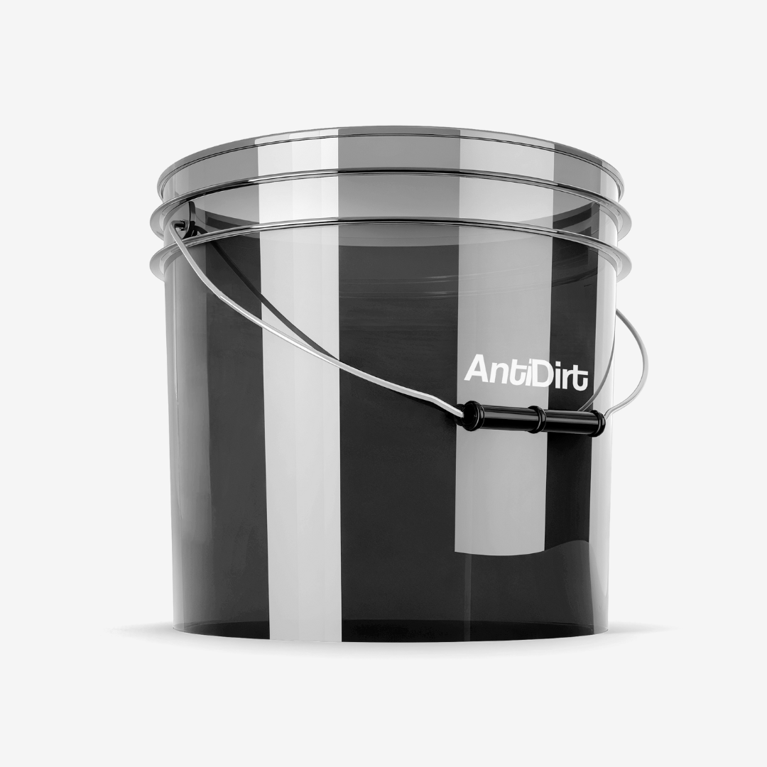 AntiDirt Premium CarWashBucket Wascheimer 3,5GAL transparent