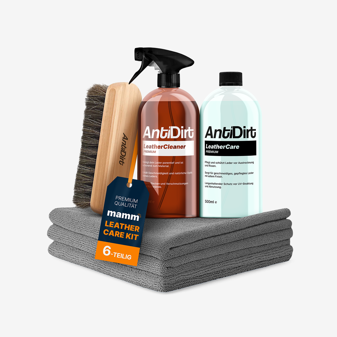 Mamm LeatherCare Kit – Lederpflege Set für Reinigung & Pflege | Mamm