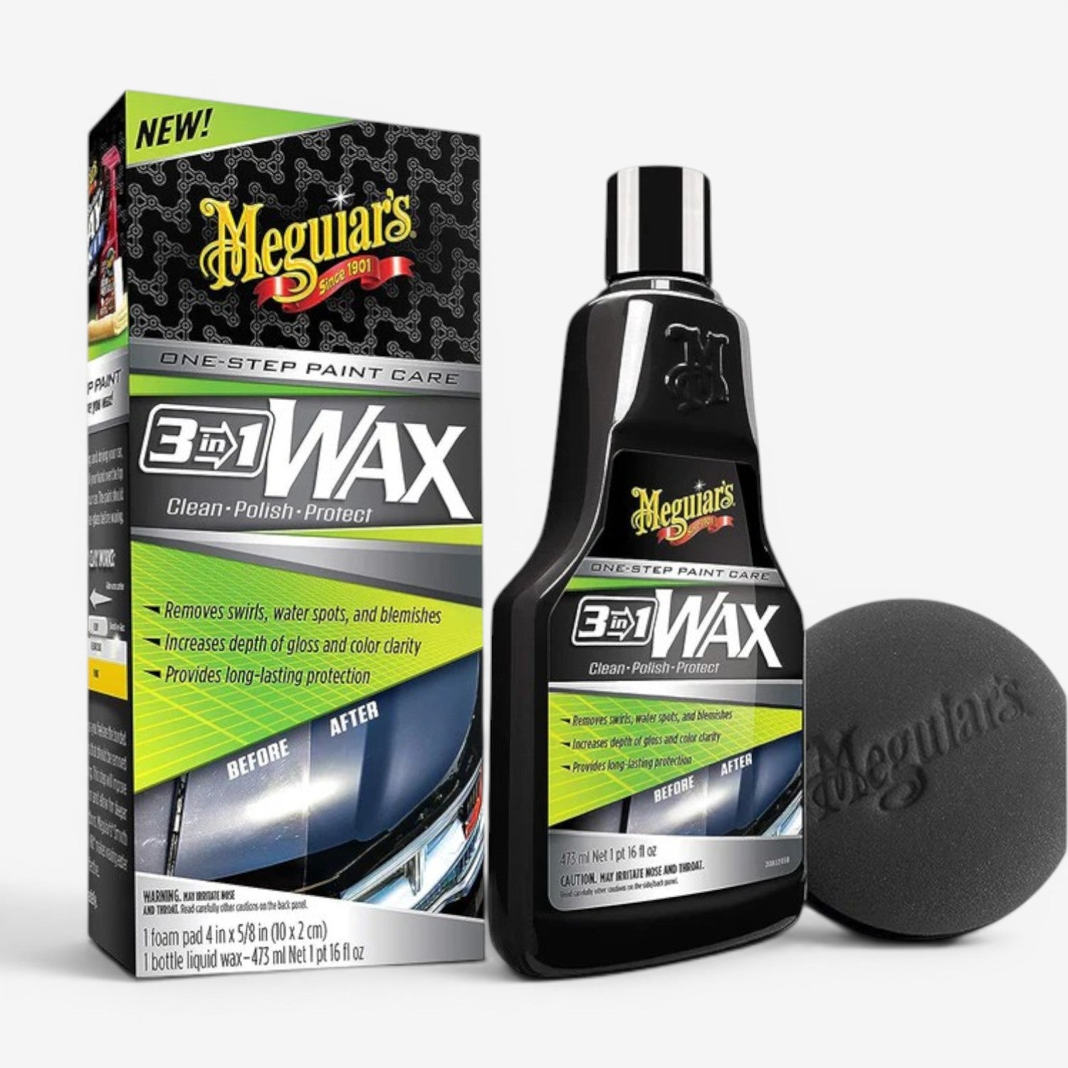 Meguiars One-Step Paint Care 3 in 1 Autowachs 473ml