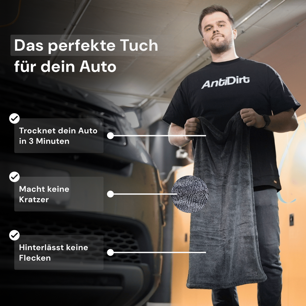 AntiDirt DryWelly Premium Trockentuch XL 1400gsm 50x80cm