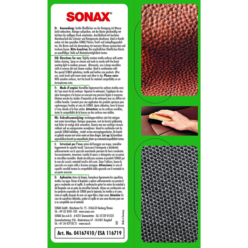 Sonax textile &amp; leather brush