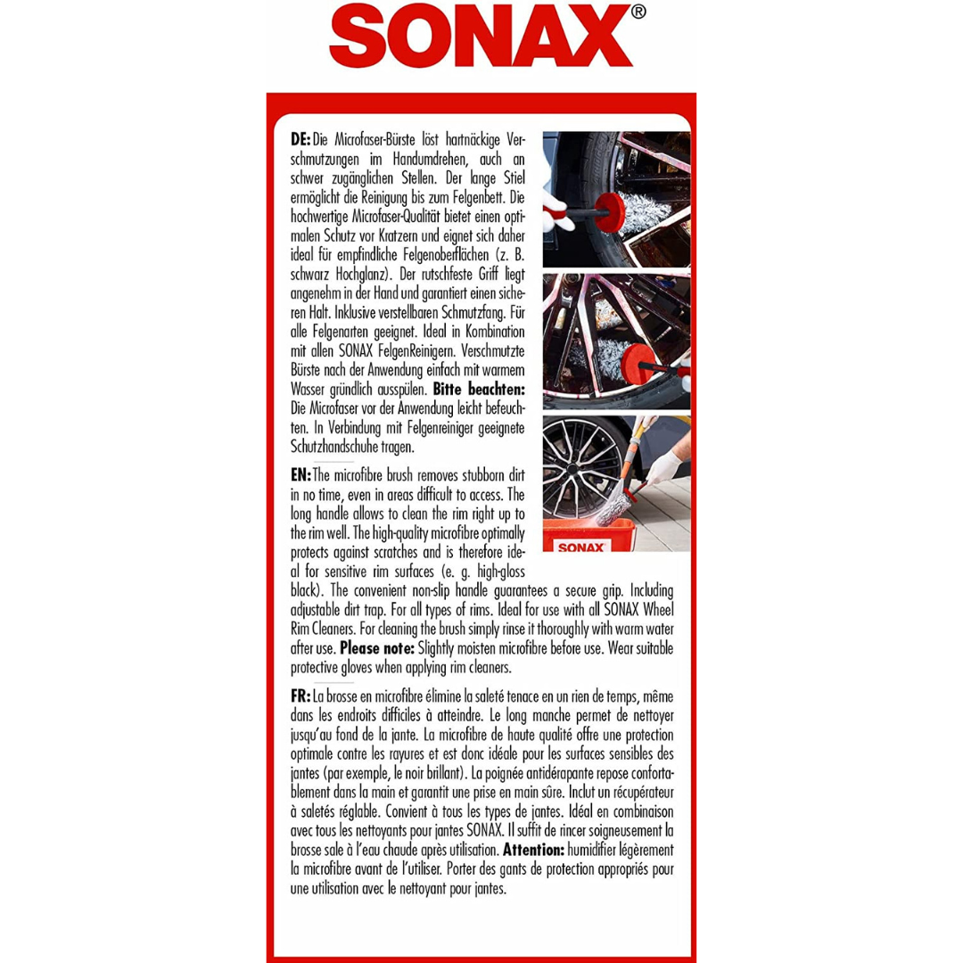 Sonax microfiber rim brushes