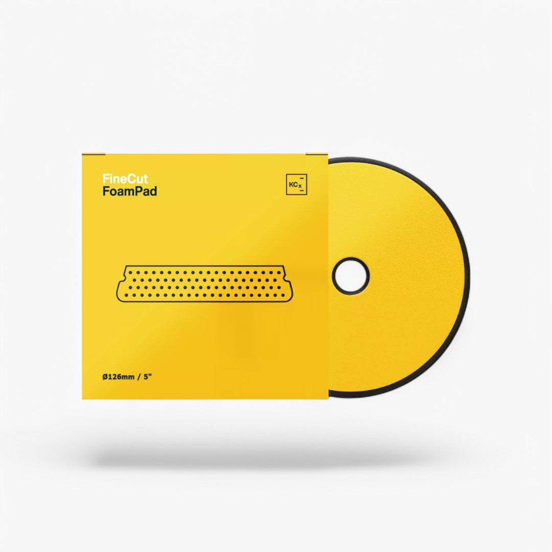 Koch Chemie Fine Cut Foam Pad Polishing Sponge Ø126mm yellow