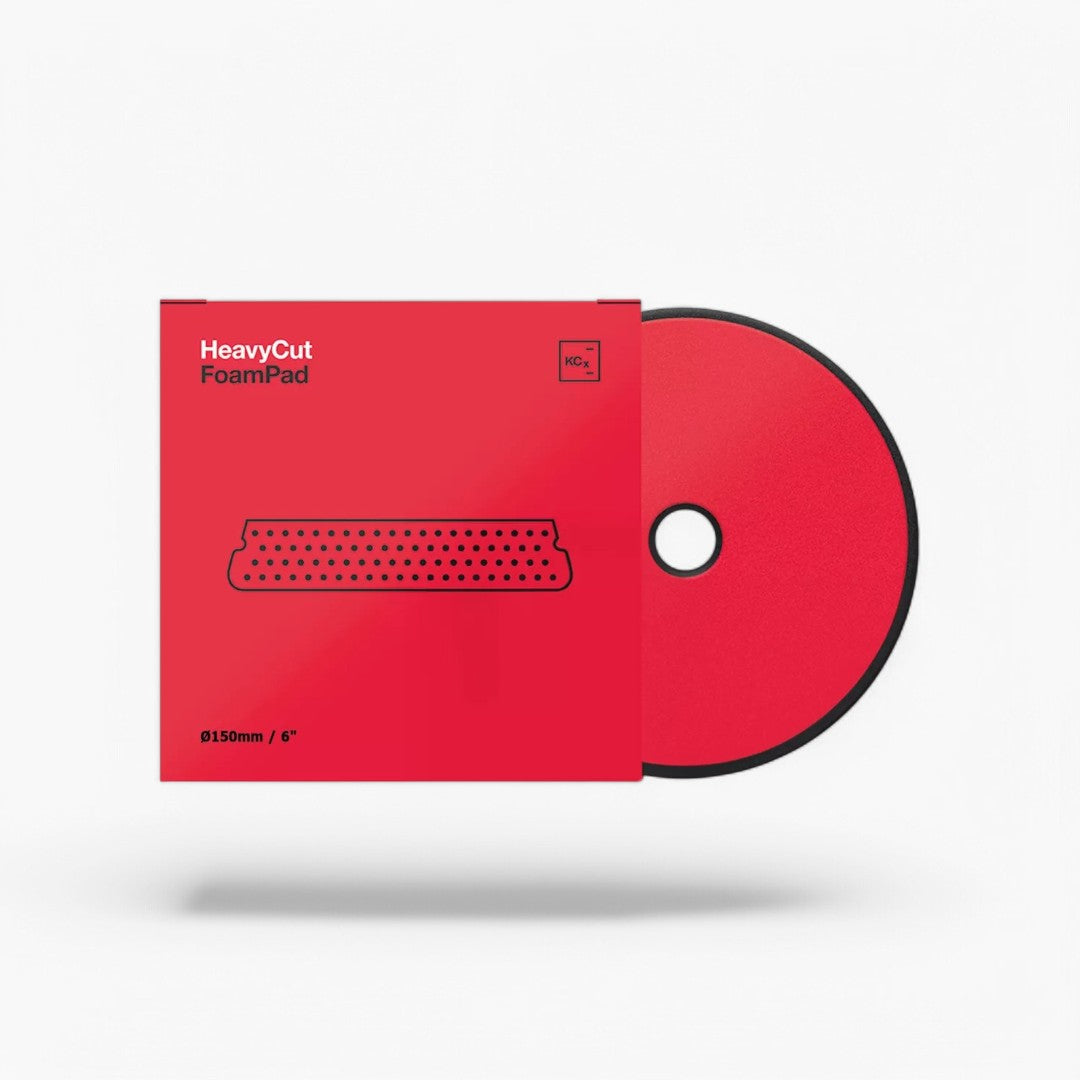 Koch Chemie Heavy Cut Foam Pad Polishing Sponge Ø150mm red