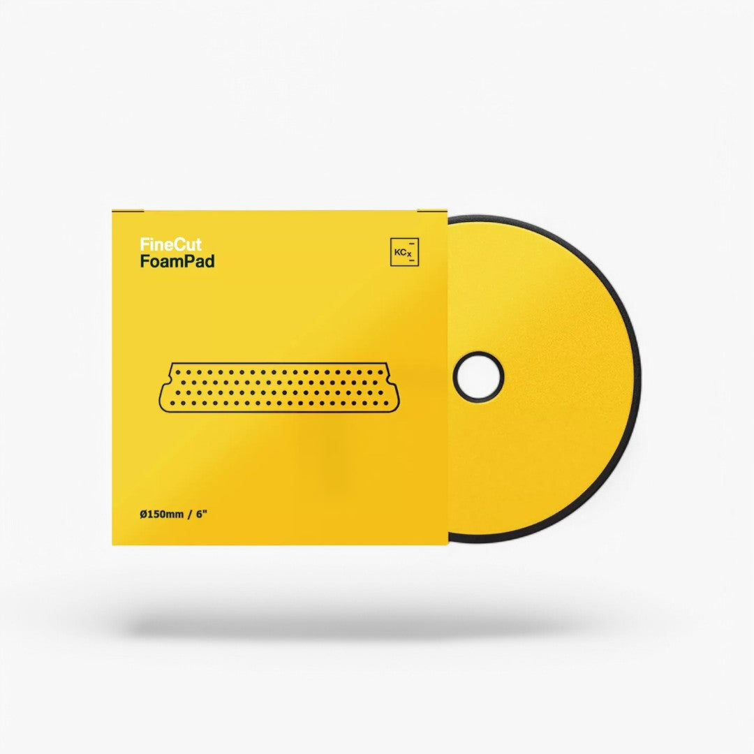 Koch Chemie Fine Cut Foam Pad Polishing Sponge Ø150mm yellow