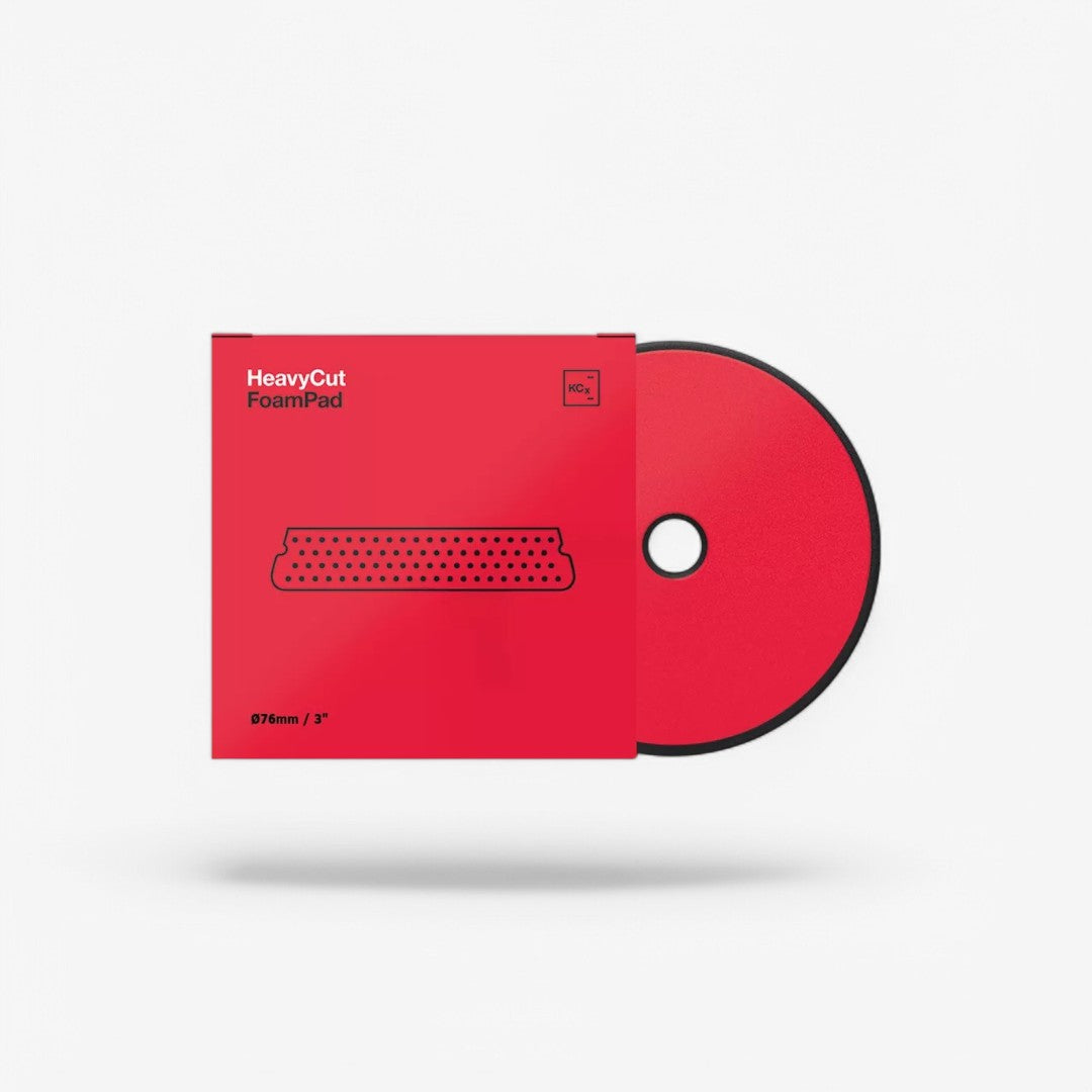 Koch Chemie Heavy Cut Foam Pad Polishing Sponge Ø76 red