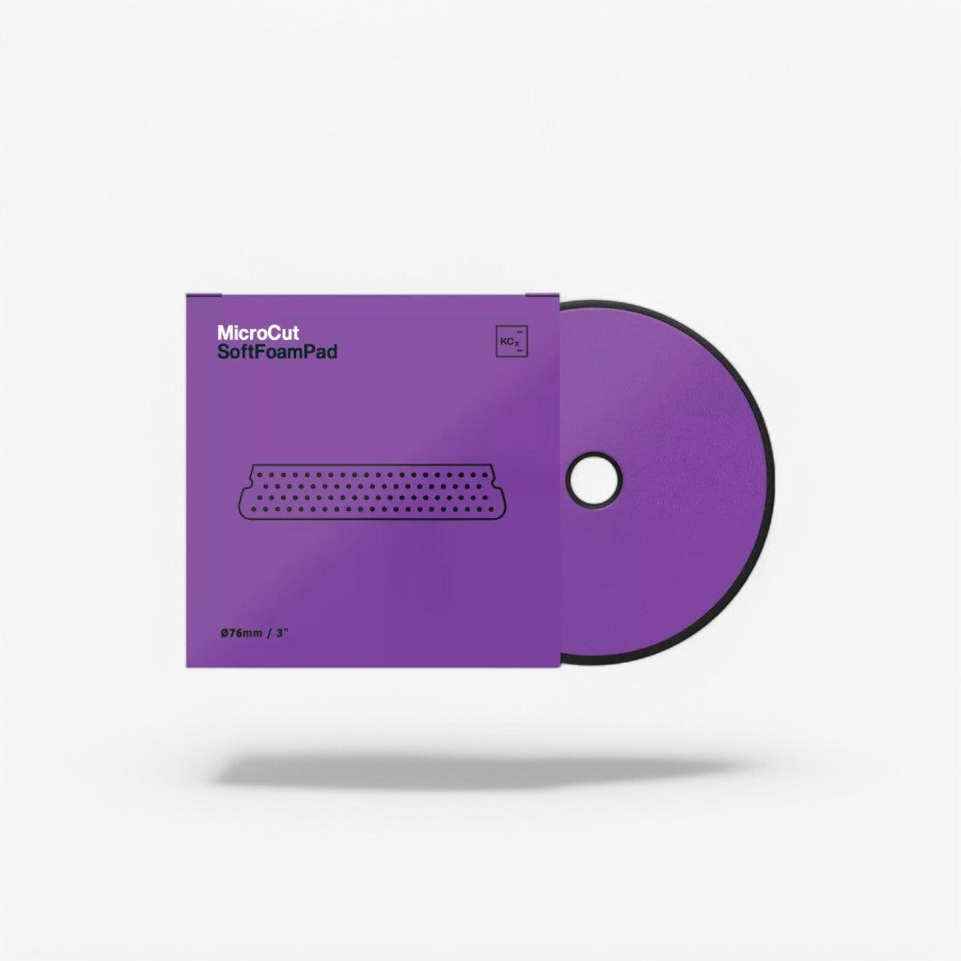 Koch Chemie Micro Cut Hard Foam Pad Polishing Sponge Ø76mm purple