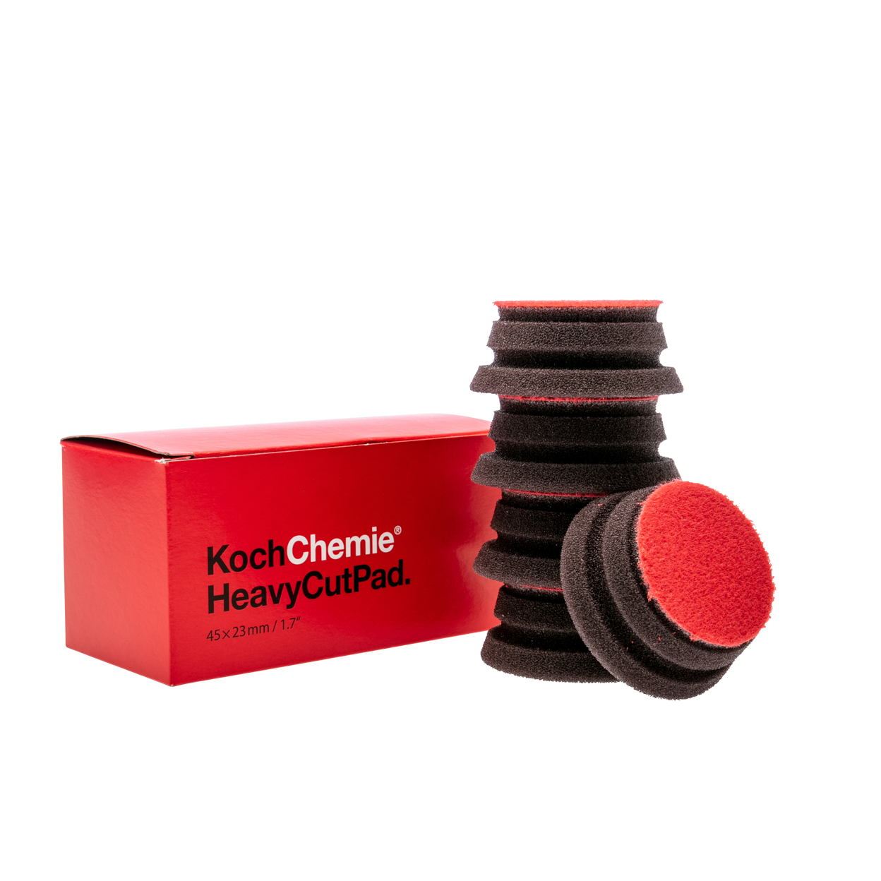 Koch Chemie Heavy Cut Pad Polierschwamm Ø45mm 5er Pack rot