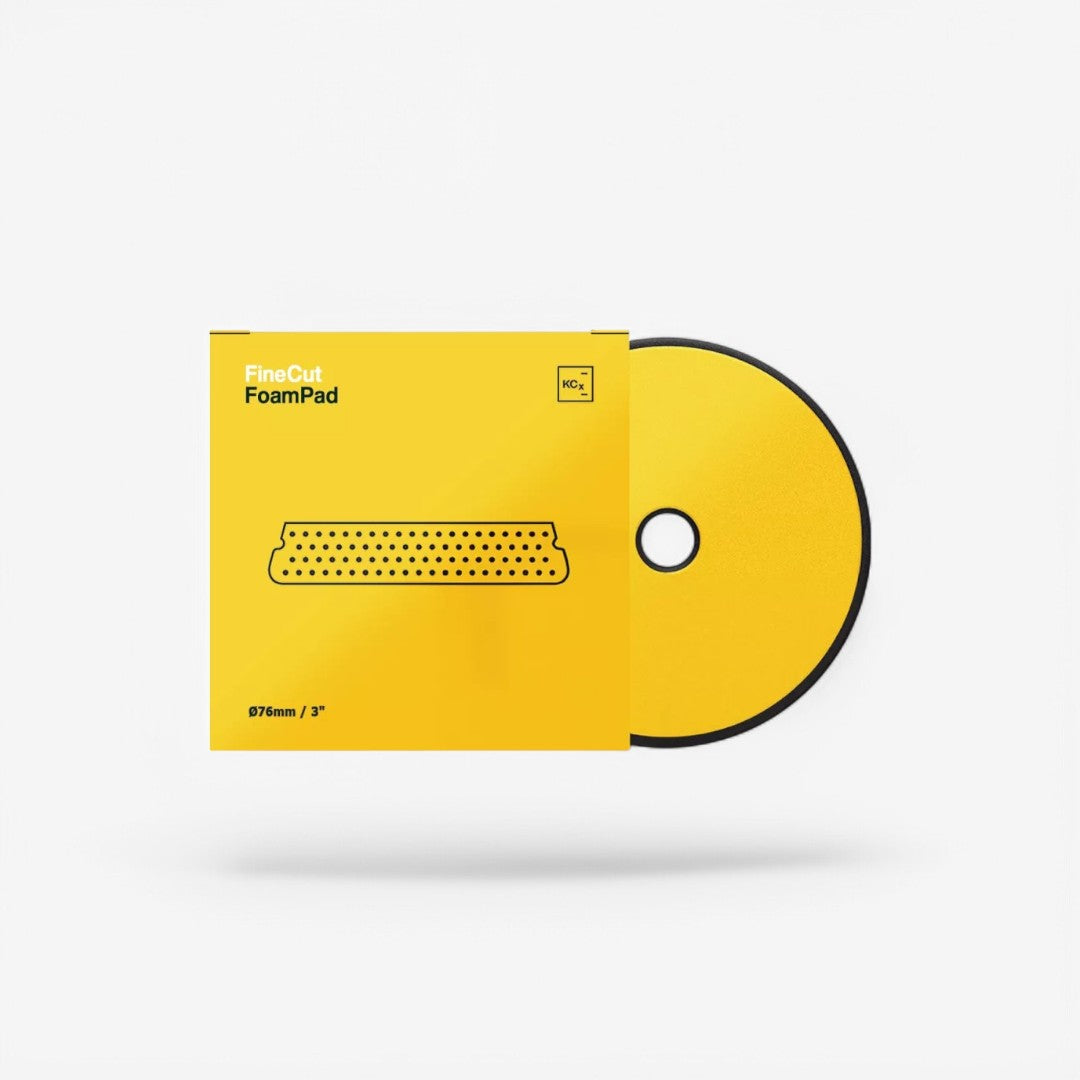 Koch Chemie Fine Cut Foam Pad Polierschwamm Ø76mm gelb
