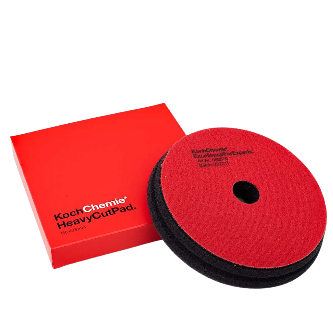 Koch Chemie Heavy Cut Pad Coarse - Red (150mm) - Polishing pad