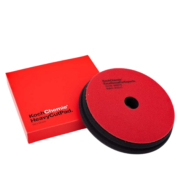 Koch Chemie Heavy Cut Pad Coarse - Red (150mm) - Polishing pad