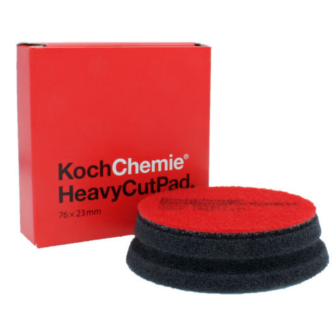 Koch Chemie Heavy Cut Pad Polierschwamm Ø76-90mm rot