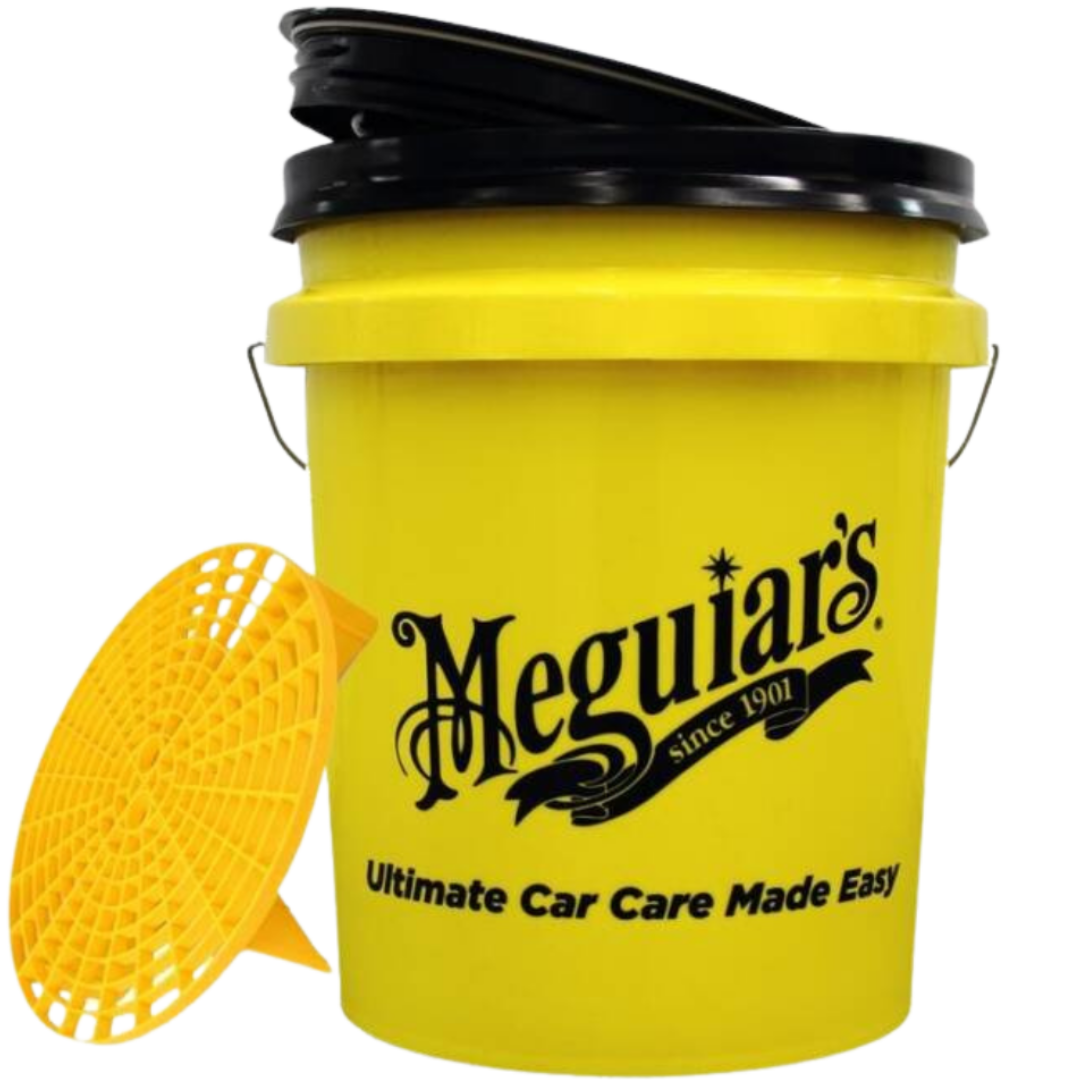 Meguiar's Yellow &amp; Grit Guard Washing Bucket with Lid