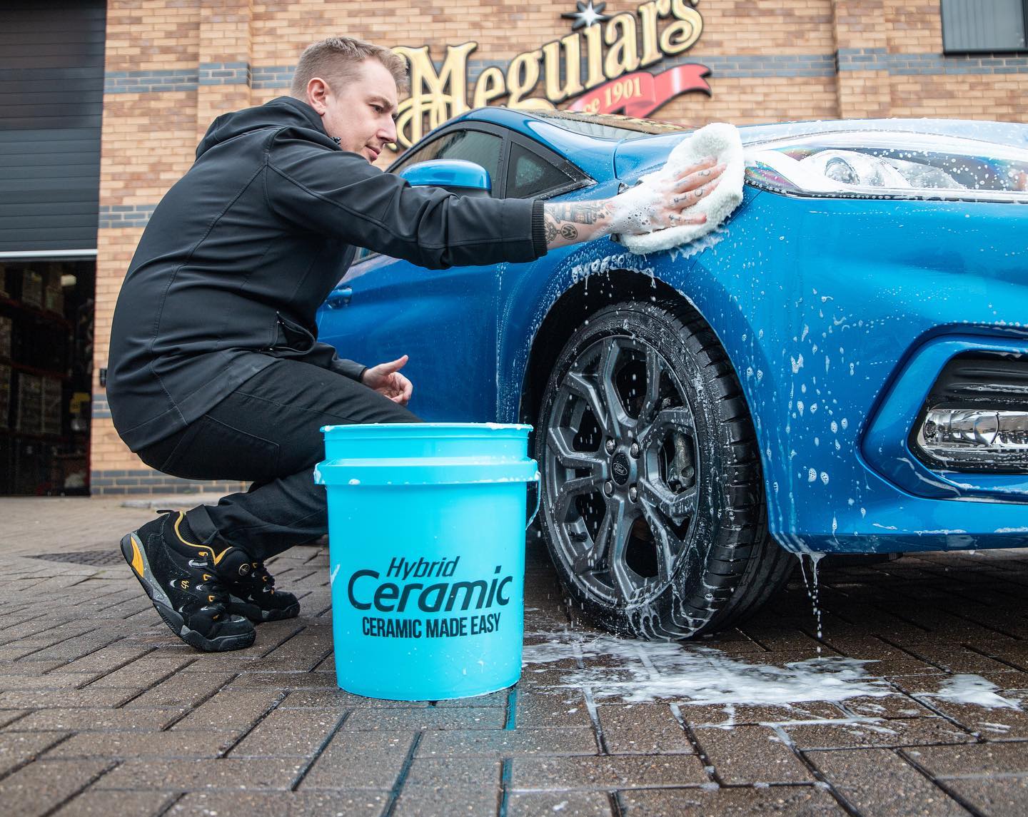 Meguiars Hybrid Ceramic Wascheimer blau