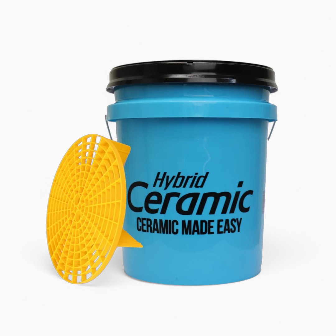 Meguiars Grit Guard Wash Bucket Blue with Wash Bucket Insert and Gamma Seal Lid 18.9 Liters